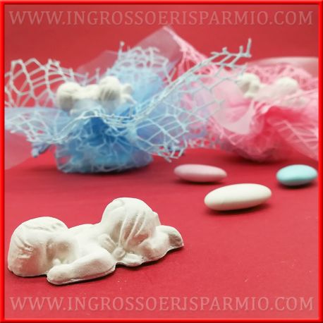 GESSETTI PROFUMATI NASCITA NEONATO BEBE' BIMBI PREZZI STOCK PENSIERINI ONLINE 2018 BOMBONIERE MASCHIO FEMMINA
