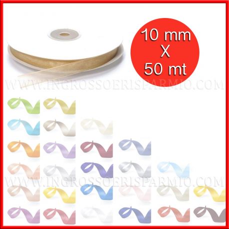 NASTRI ONLINE IN ORGANZA 10MM ROTOLO 50MT ACCESSORI PER FAI DA TE ONLINE A PREZZI BASSI I PIU ECONOMICI DEL WEB