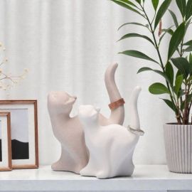 PORTA ANELLI CON DUE GATTINI: BOMBONIERA ORIGINALE PER EVENTI SPECIALI