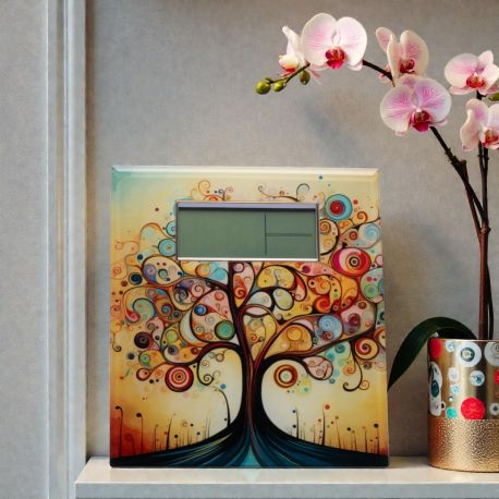 OROLOGIO CON ALBERO DELLA VITA COLORATO BOMBONIERA ORIGINALE