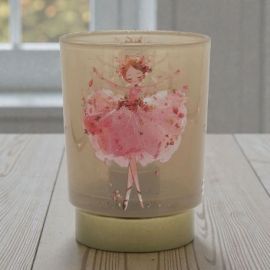 LAMPADA CON BALLERINA: BOMBONIERA SOLIDALE PER BATTESIMO E COMUNIONE