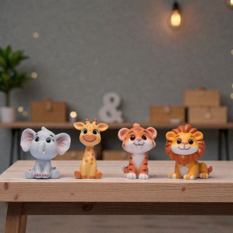 Visualizza ingrandito Precedente STATUINE BOMBONIERE ANIMALI DELLA GIUNGLA IN RESINA PER EVENTI SPECIALI STATUINE BOMBONIERE AN