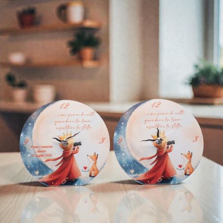 OROLOGIO PERSONALIZZABILE CON PICCOLO PRINCIPE E VOLPE PER BOMBONIERE
