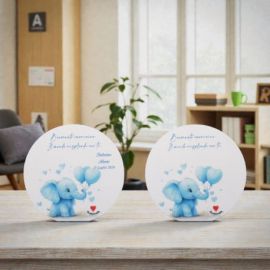 Visualizza ingrandito Precedente BOMBONIERA PERSONALIZZATA QUADRETTO CON ELEFANTINO E PALLONCINI CUORE BOMBONIERA PERSONALIZZAT