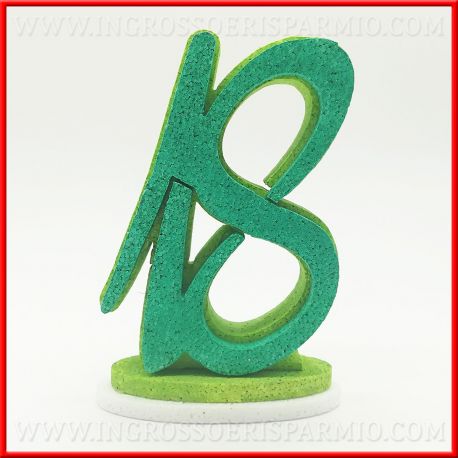CAKE TOPPER NUMERO 18 POLISTIROLO 3D DECORAZIONI ECONOMICHE PER TORTA COMPLEANNO ORIGINALI STOCK