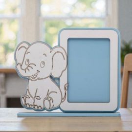 BOMBONIERA SOLIDALE CORNICE PORTAFOTO CON DOLCE ELEFANTINO ORIGINALI