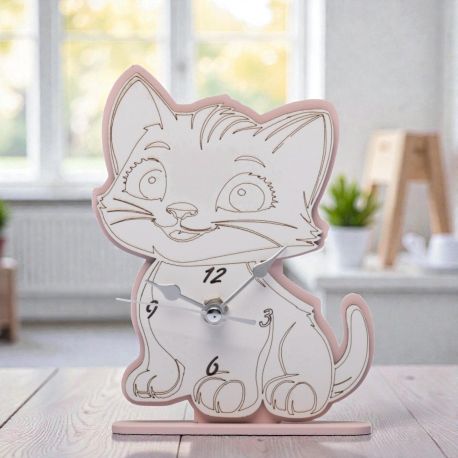 OROLOGIO SIMPATICO A FORMA DI GATTINO PER BOMBONIERE ORIGINALI