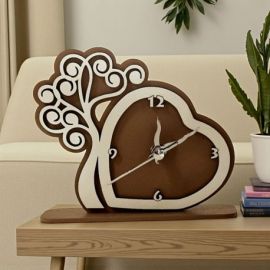 OROLGIO CON ALBERO DELLA VITA E QUADRANTE A FORMA DI CUORE BOMBONIERE SOLIDALI EVENTO