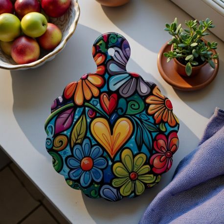 SOTTOPENTOLA MOTIVO FLOREALE BOMBONIERA UTILE PER NOZZE E COMUNIONE