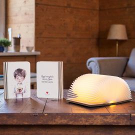 LIBRO LUMINOSO PER PRIMA COMUNIONE CON BAMBINO E CALICE E FRASE BOMBONIERE SOLIDALI