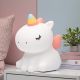 LAMPADA NOTTURNA UNICORNO BOMBONIERA BATTESIMO FEMMINUCCIA