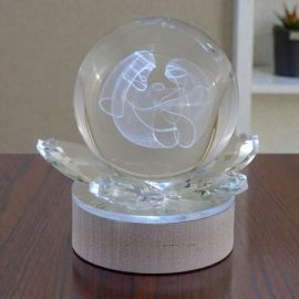 BOMBONIERA SFERA LED CON SACRA FAMIGLIA IDEE ORIGINALI PER EVENTI SACRI