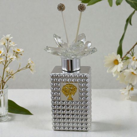 PROFUMATORE AMBIENTE CON FIORE SWAROVSKY ALBERO DELLA VITA BOMBONIERA MATRIMONIO ANNIVERSARIO