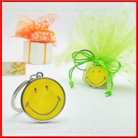 SMILE/EMOTICON FACCINA SORRIDENTE IDEE PORTACHIAVI COMPLEANNO