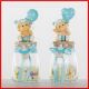 VASETTI PORTACONFETTI BATTESIMO BIMBO DECORATI CON STATUINA BEBE'
