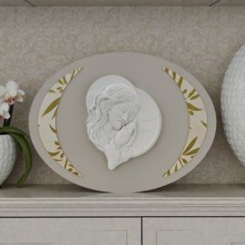 CAPOLETTO OVALE CON CRISTO: BOMBONIERA UNICA PER MATRIMONIO E BATTESIMO