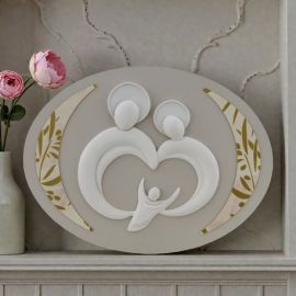 CAPOLETTO OVALE SACRA FAMIGLIA: BOMBONIERA UNICA PER OGNI OCCASIONE