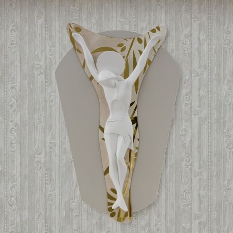 BOMBONIERA PANNELLO SAGOMATO CON CROCIFISSO PER EVENTI SPECIALI