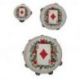 TAMBURELLO CON ASSO DI QUADRI GADGET ORIGINALI COMPLEANNO