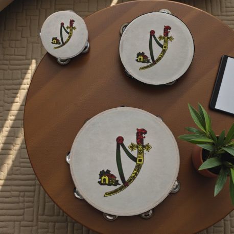 TAMBURELLO CON ASSO DI SPADE: BOMBONIERA ORIGINALE PER COMPLEANNO