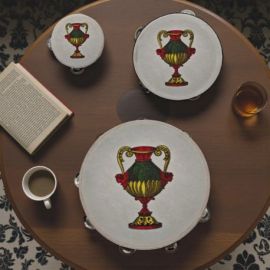 TAMBURELLO CON ASSO DI COPPE: BOMBONIERA ORIGINALE PER COMPLEANNO