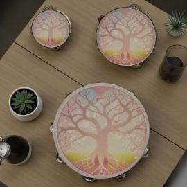 TAMBURELLO ALBERO DELLA VITA COLORATO: BOMBONIERA ORIGINALE PER MATRIMONIO