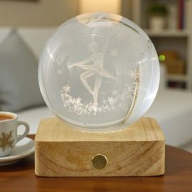 LAMPADA LED BALLERINA: BOMBONIERA ORIGINALE PER COMUNIONE E CRESIMA