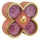 SCATOLA ROSA QUADRIFOGLIO CON ROSE STABILIZZATE PER SAN VALENTINO