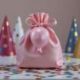 BOMBONIERA CALAMITA PALLONCINO ROSA PER NASCITA E BATTESIMO BIMBA