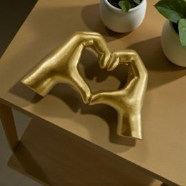 MAGNETE MANI A FORMA DI CUORE ORO PER MATRIMONIO E NOZZE D'ORO