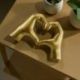 MAGNETE MANI A FORMA DI CUORE ORO PER MATRIMONIO E NOZZE D'ORO
