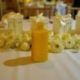 VASO PORTAFIORI A RIGHE IN CERAMICA GIALLO PER BOMBONIERE PREZIOSE