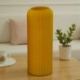 VASO PORTAFIORI CILINDRICO A RIGHE GIALLO PER BOMBONIERE ELEGANTI