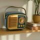 SPEAKER VINTAGE BLUETOOTH VERDE E ORO: IDEA PER BOMBONIERE E REGALI