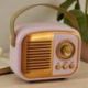 SPEAKER BLUETOOTH VINTAGE ROSA E ORO PER MATRIMONIO E CRESIMA
