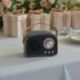 SPEAKER BLUETOOTH UNIQUE A FORMA DI RADIO IN NERO E RAME: REGALO UNICO