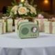 BOMBONIERA SPEAKER BLUETOOTH UNIQUE VINTAGE VERDE PASTELLO E RAME