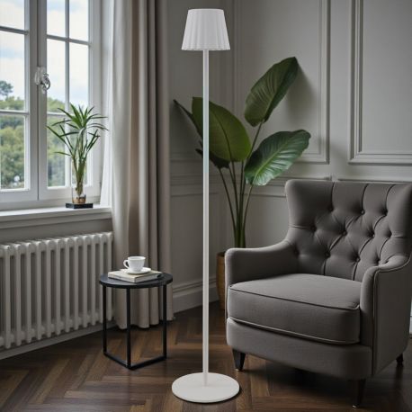 PIANTANA LED TOUCH BIANCA PLISSETTATA: REGALO IDEALE PER ANNIVERSARI E MATRIMONI!