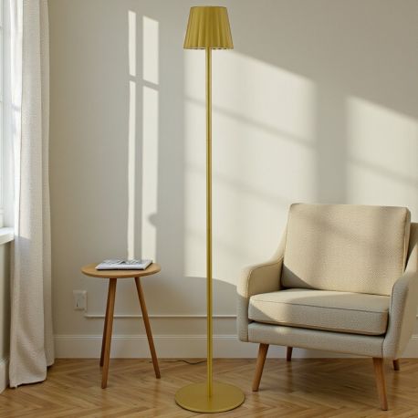 PIANTANA LED TOUCH COLOR ORO PLISSETTATA: IDEA REGALO PER NOZZE D'ORO!