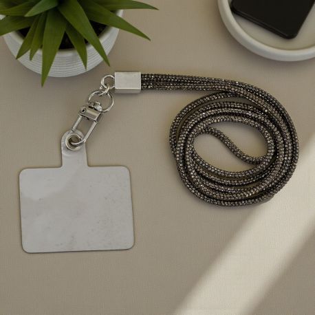LACCIO LUNGO PER CELLULARE CON STRASS: BOMBONIERA ORIGINALE ED ECONOMICA