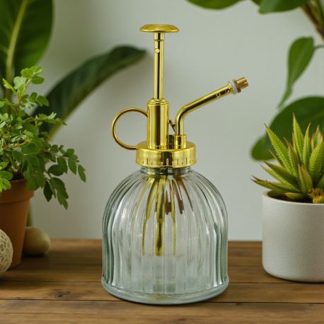 BOTTIGLIA RIGATA A CUPOLA VERDE CON TAPPO DORATO PER BOMBONIERE NOZZE