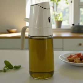 BOTTIGLIA OLIO 2 IN 1 CON EROGATORE SPRAY PER MATRIMONIO E ANNIVERSARIO