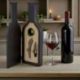 SET VINO 3 ACCESSORI IN BOTTIGLIA PIATTA: IDEA REGALO PER OGNI OCCASIONE