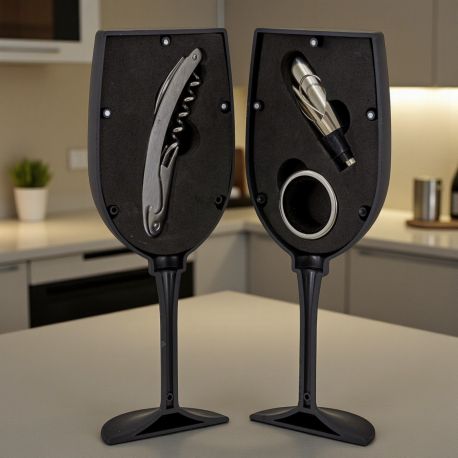 SET VINO DA 3 PEZZI IN CONFEZIONE CALICE PER UN MATRIMONIO INDIMENTICABILE