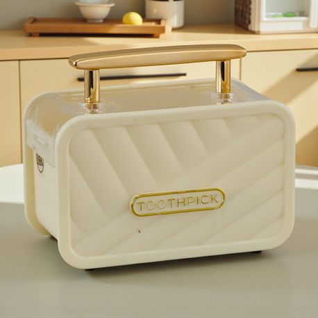 BOMBONIERA PORTA STUZZICADENTI A FORMA DI VALIGIA BIANCA PER MATRIMONI