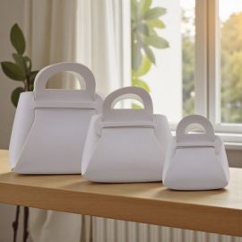 BORSETTA SIMILPELLE BIANCA: IDEA REGALO CHIC PER BOMBONIERE MODA