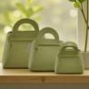 BORSETTA SIMILPELLE VERDE: IDEA REGALO DI CLASSE PER BOMBONIERE