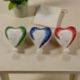 MAGNETE PALLONCINO A CUORE DIPINTO: BOMBONIERA COLORATA PER BATTESIMO