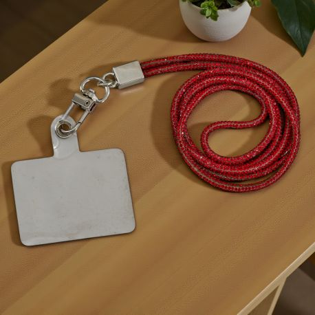 LACCIO LUNGO PER CELLULARE CON STRASS: BOMBONIERA ORIGINALE ED ECONOMICA