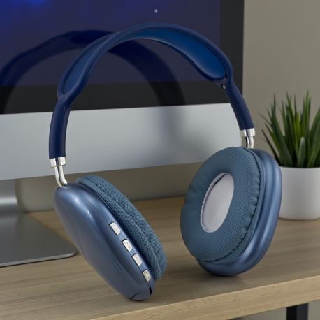 CUFFIE WIRELESS BLU PERLATO: REGALO ORIGINALE PER EVENTI SPECIALI